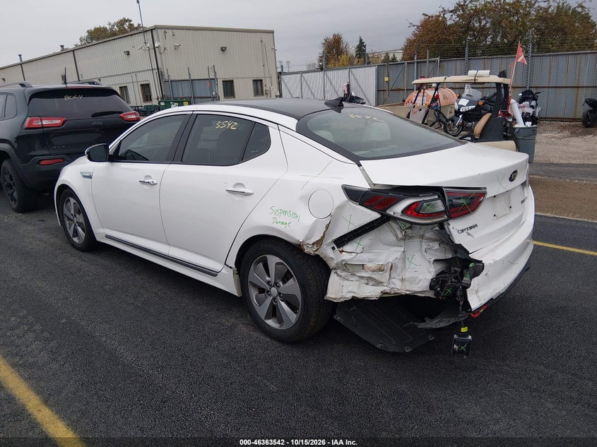 Vin: knagn4ad6f5084892, lot: 46863848, kia optima hybrid ex 20153