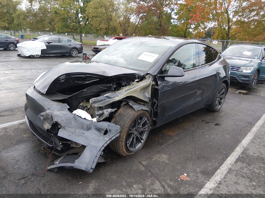 Vin: 7saygded2sa377144, lot: 46863858, tesla model y long range dual motor rear-wheel drive 20252