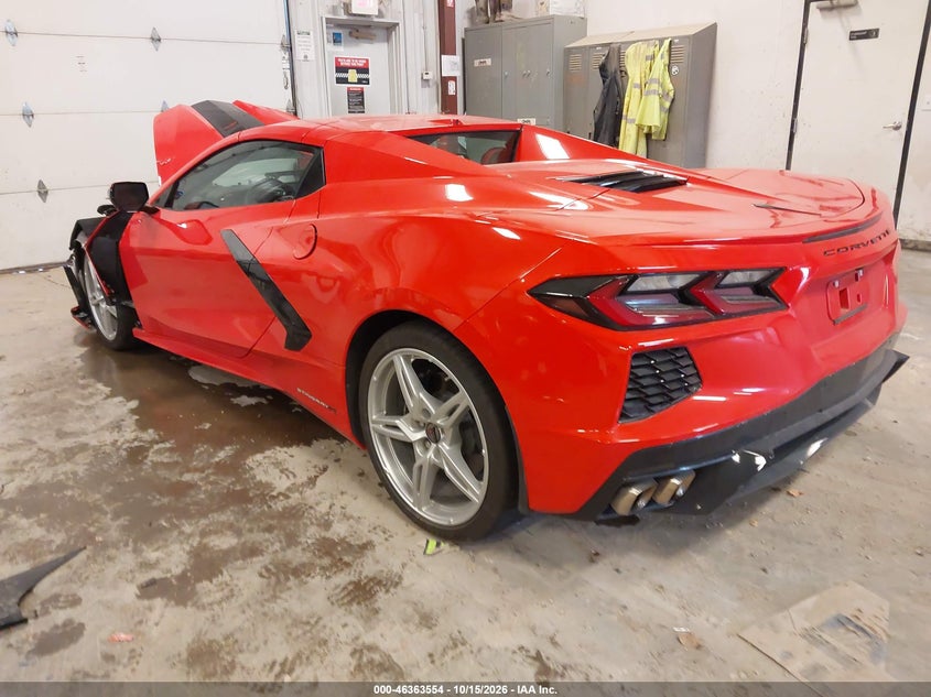 Vin: 1g1ya3d48r5112794, lot: 46863860, chevrolet corvette stingray rwd  1lt 20243