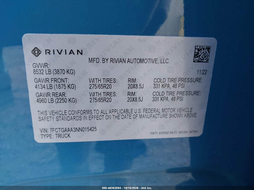 2022 RIVIAN R1T ADVENTURE · Фото 9