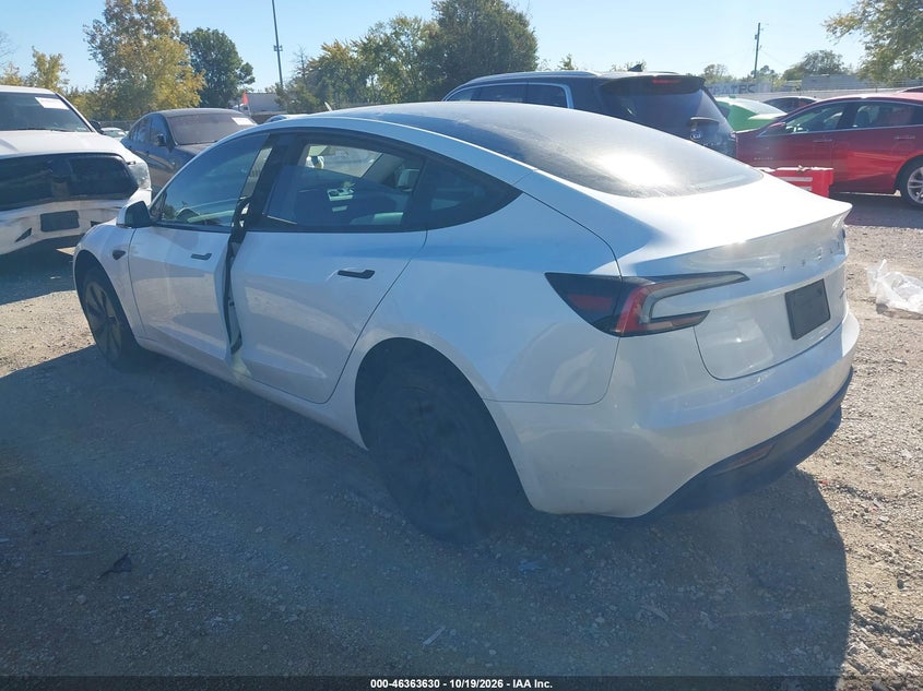 Vin: 5yj3e1eb7rf798350, lot: 46863937, tesla model 3 long range dual motor all-wheel drive 20243