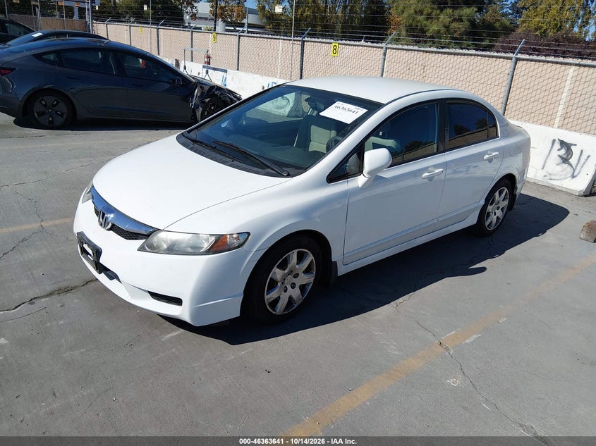 2011 Honda Civic Lx, Normal Wear & Tear, IAAI, VIN 2HGFA1F59BH520021 — photo 2