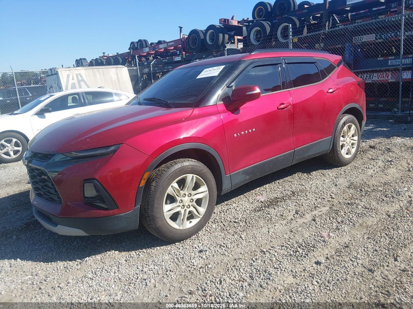 Vin: 3gnkbbra4ls578035, lot: 46863967, chevrolet blazer fwd 1lt 20202
