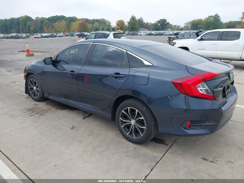 Vin: 19xfc2f55ge067372, lot: 46863973, honda civic lx 20163