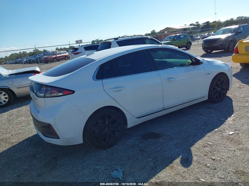 Vin: kmhc85lc8lu206183, lot: 46864100, hyundai ioniq hybrid sel 20204