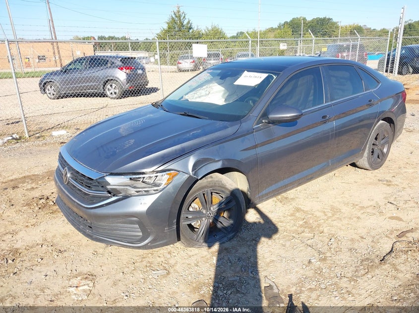 2022 Volkswagen Jetta 1.5T Se, Right Side, IAAI, VIN 3VW7M7BU7NM003023 — photo 2