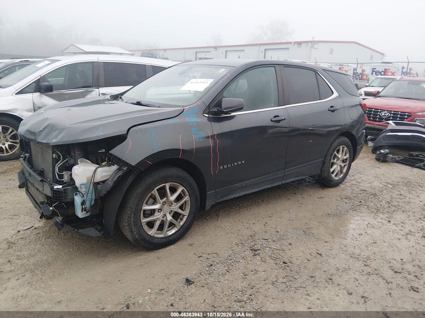 Vin: 3gnaxkeg6ps175767, lot: 46864255, chevrolet equinox fwd lt 20232