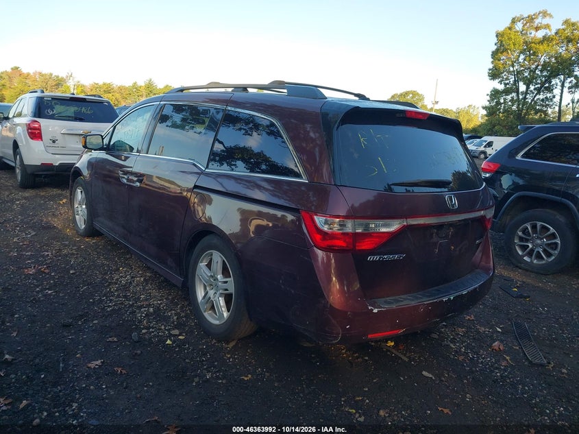 Vin: 5fnrl5h9xbb013843, lot: 46864304, honda odyssey touring/touring elite 20113