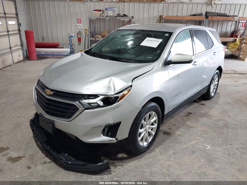 2018 Chevrolet Equinox Lt, Удар спереди, IAAI, VIN 2GNAXJEV8J6129761 — фото 2