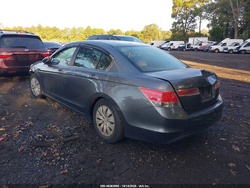 Vin: 1hgcp2f30ba115007, lot: 46864307, honda accord 2.4 lx 20113