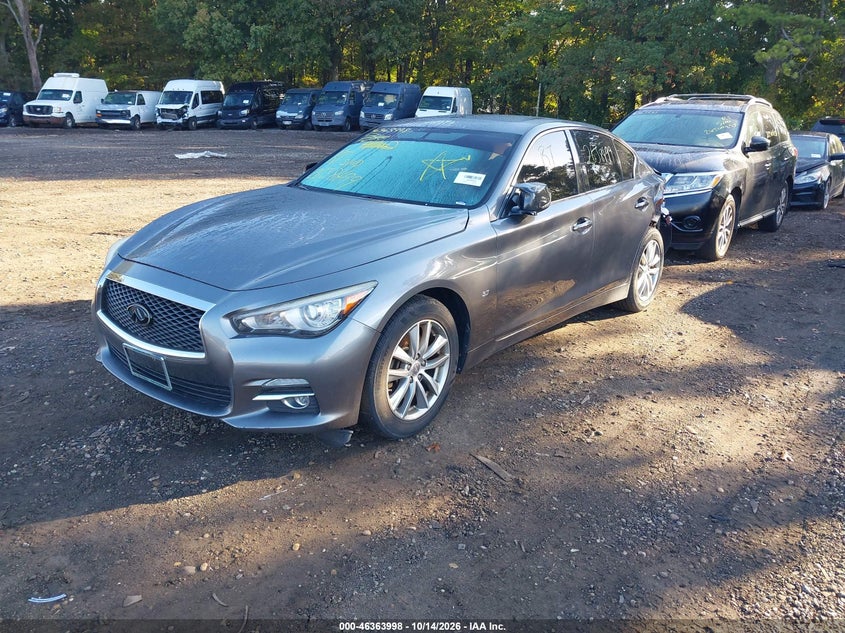 Vin: jn1bv7ar3fm401563, lot: 46864310, infiniti q50 premium 20152