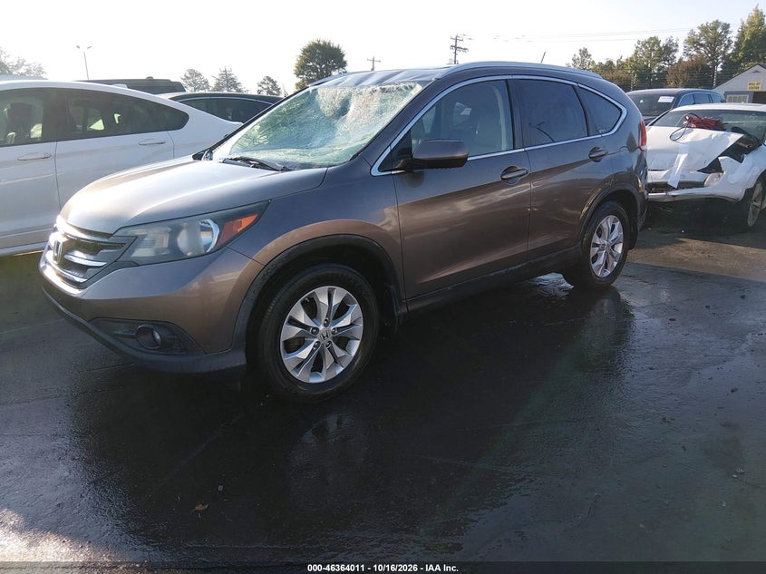2012 Honda Cr-V Ex-L, Front End, IAAI, VIN 5J6RM4H77CL009036 — photo 2