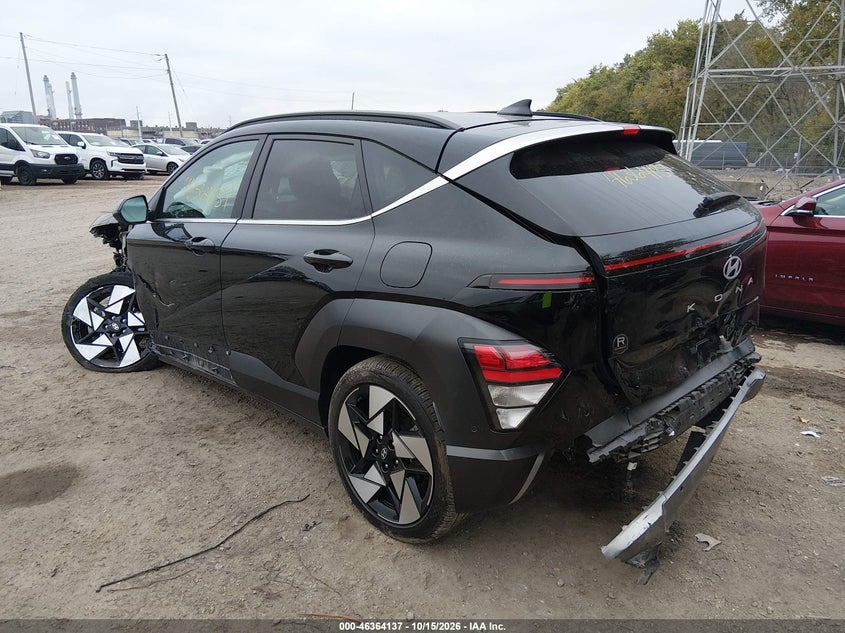 Vin: km8heca36tu425407, lot: 46864449, hyundai kona limited 20263