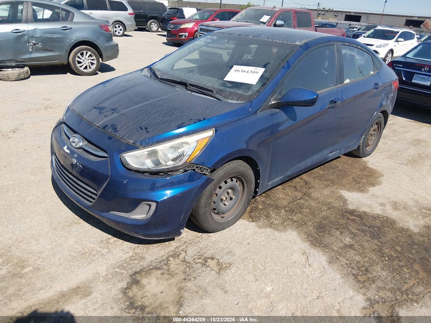 2015 Hyundai Accent Gls, Обычный износ, IAAI, VIN KMHCT4AE2FU828053 — фото 2