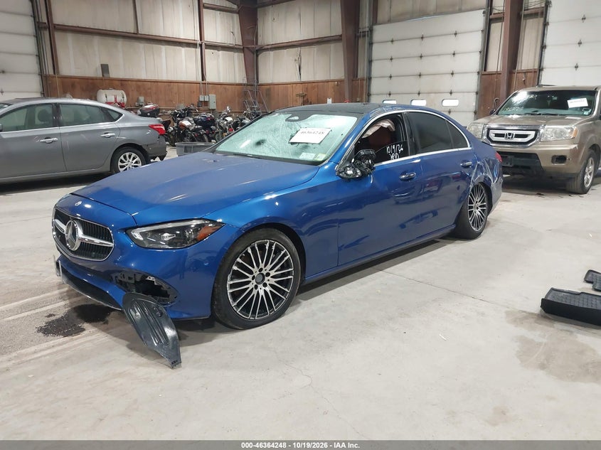 Vin: w1kaf4hb8nr054994, lot: 46864560, mercedes-benz c 300 4matic 20222