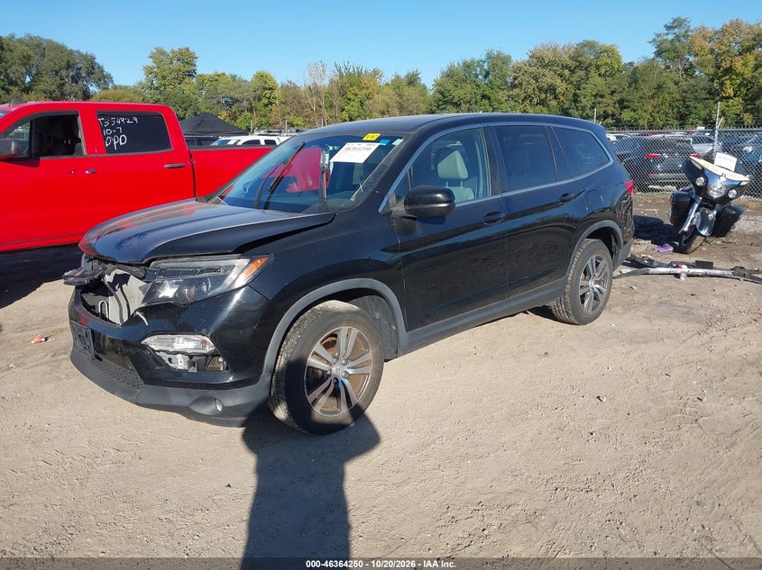 Vin: 5fnyf6h50hb037440, lot: 46864562, honda pilot ex-l 20172