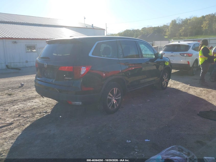 Vin: 5fnyf6h50hb037440, lot: 46864562, honda pilot ex-l 20174
