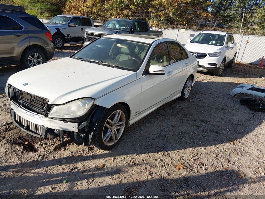 Vin: wddgf4hbxcr240043, lot: 46864565, mercedes-benz c 250 sport 20122
