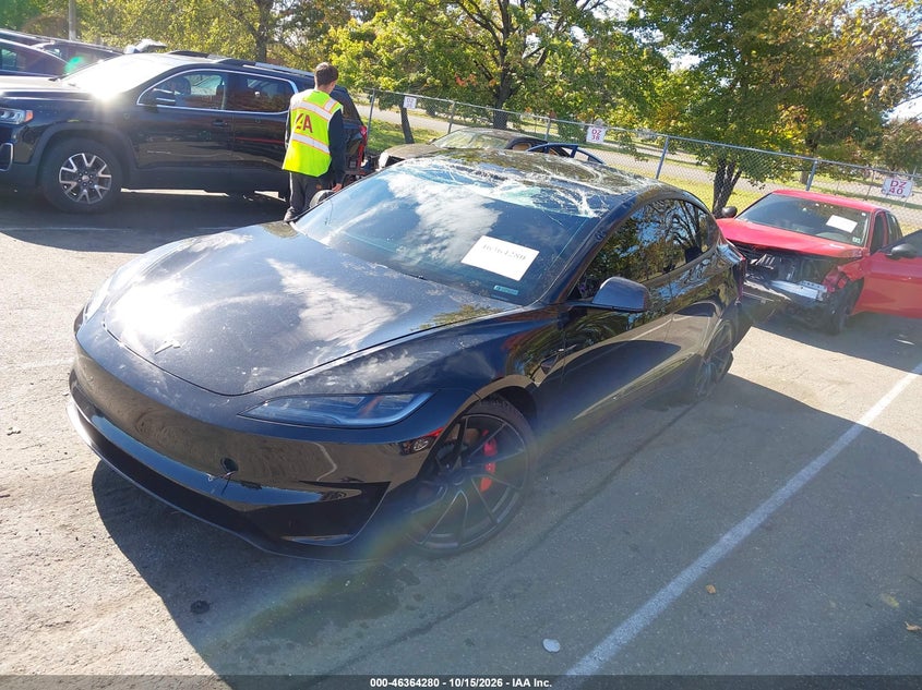 2025 Tesla Model 3 Performance All-Wheel Drive, Оба бока, IAAI, VIN 5YJ3E1ET6SF072719 — фото 2
