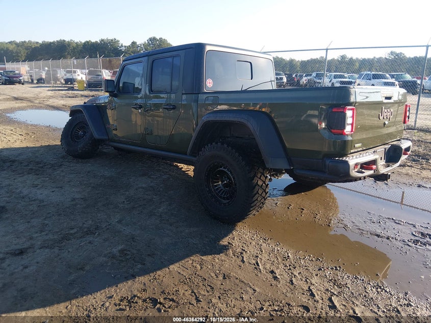 Vin: 1c6jjtbm7nl145925, lot: 46864604, jeep gladiator rubicon 4x4 20223