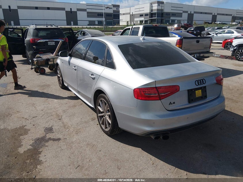 Vin: wauefafl0fn036033, lot: 46864643, audi a4 2.0t premium 20153