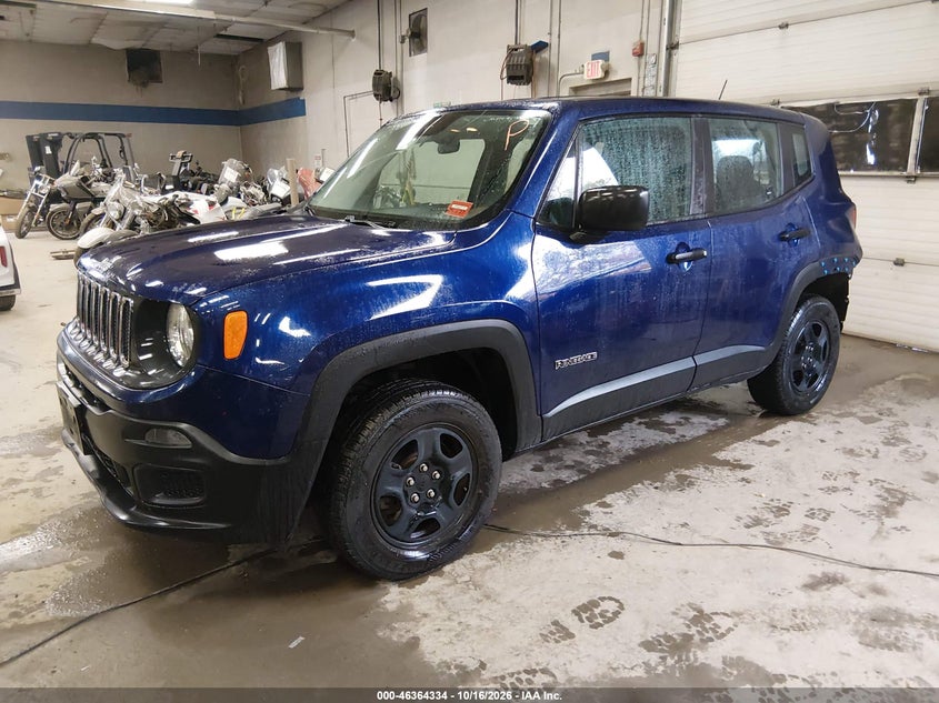 2017 Jeep Renegade Sport 4X4, Удар сзади, IAAI, VIN ZACCJBAB1HPG05706 — фото 2