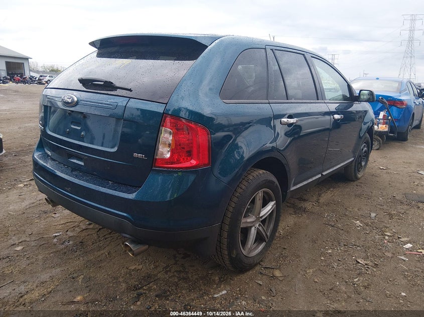Vin: 2fmdk3jc8bbb26481, lot: 46864761, ford edge sel 20114