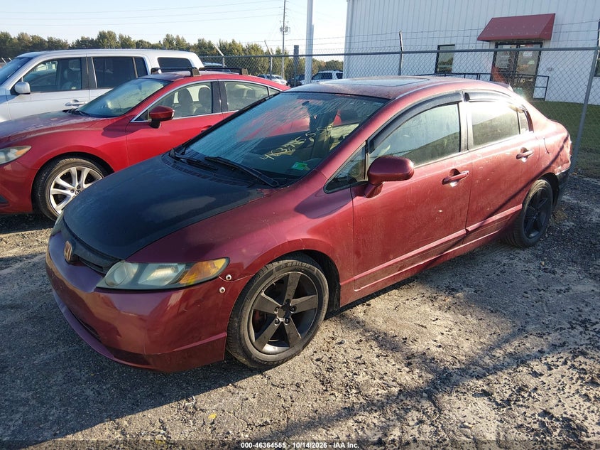 2006 Honda Civic Ex, Обычный износ, IAAI, VIN 1HGFA16806L078572 — фото 2