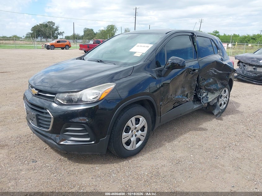 2017 Chevrolet Trax Ls, Левый бок, IAAI, VIN 3GNCJKSB4HL132592 — фото 2