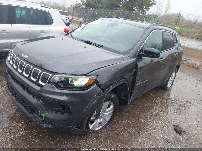 Vin: 3c4njdbb3nt152048, lot: 46865075, jeep compass latitude 4x4 20222