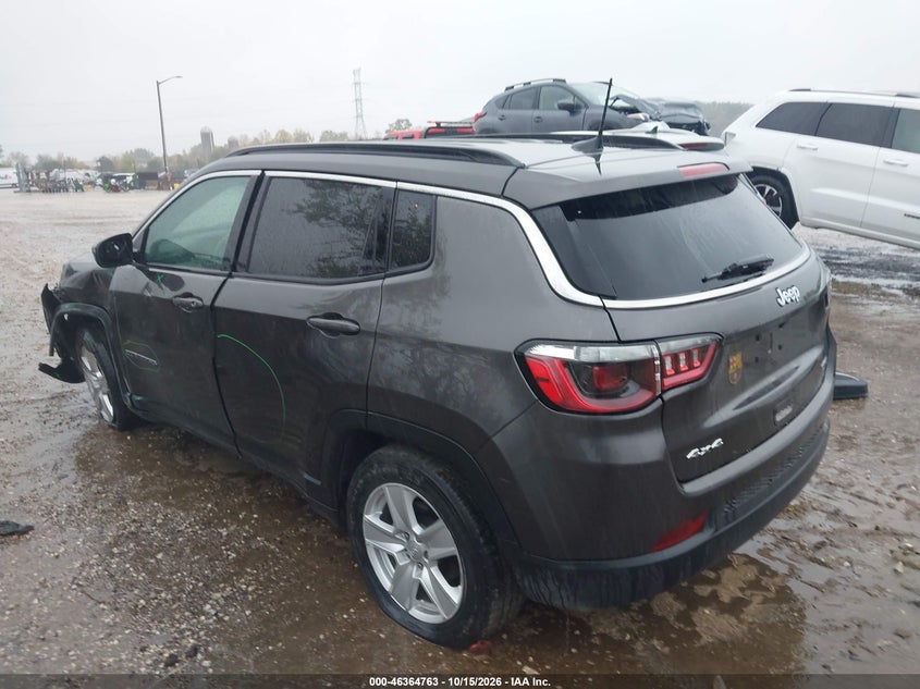 Vin: 3c4njdbb3nt152048, lot: 46865075, jeep compass latitude 4x4 20223