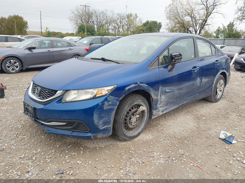 Vin: 19xfb2f55ee026675, lot: 46865111, honda civic lx 20142