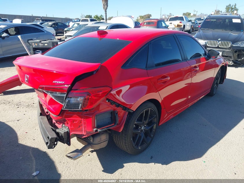 Vin: 2hgfe2f59rh575623, lot: 46865179, honda civic sport 20244
