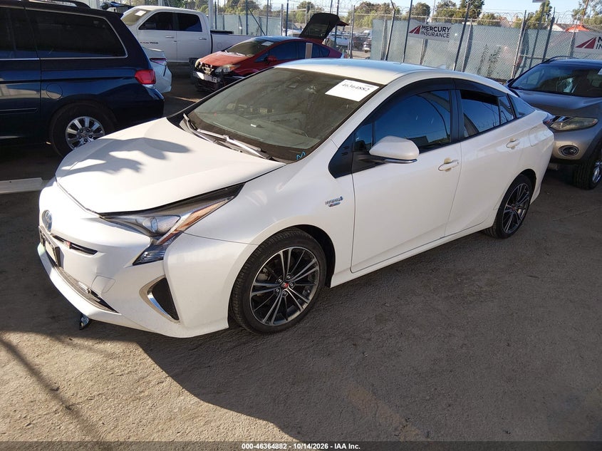 Vin: jtdkbrfu6h3024623, lot: 46865194, toyota prius two 20172