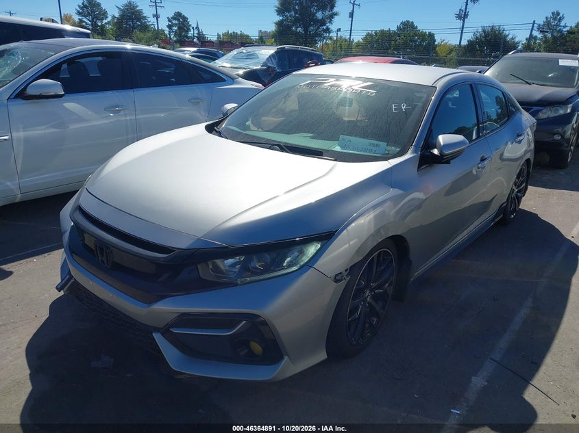 2020 Honda Civic Sport, Front End, IAAI, VIN SHHFK7H49LU215353 — photo 2