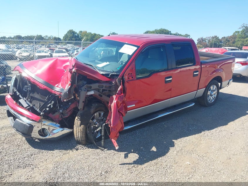 Vin: 1ftfw1ct4bfd19518, lot: 46865315, ford f-150 xlt 20112
