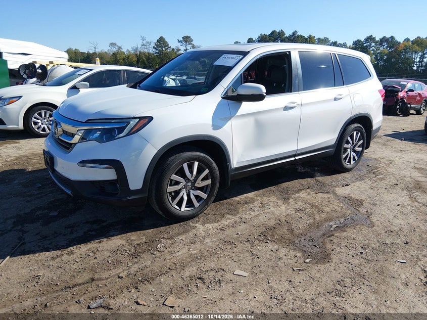 Vin: 5fnyf6h5xmb065076, lot: 46865324, honda pilot awd ex-l 20212