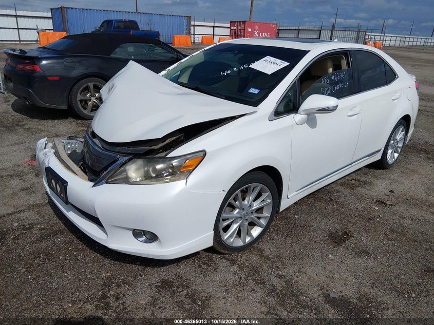 2010 Lexus Hs 250H Premium, Right Front, IAAI, VIN JTHBB1BA9A2013641 — photo 2