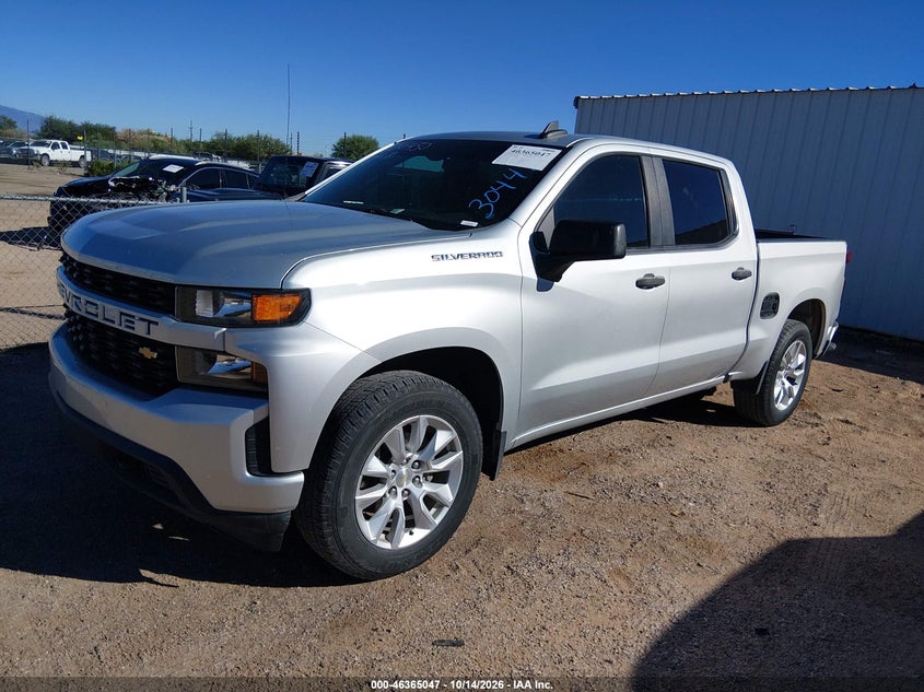 Vin: 1gcpwbek0mz304479, lot: 46865359, chevrolet silverado 1500 2wd  short bed custom 20212
