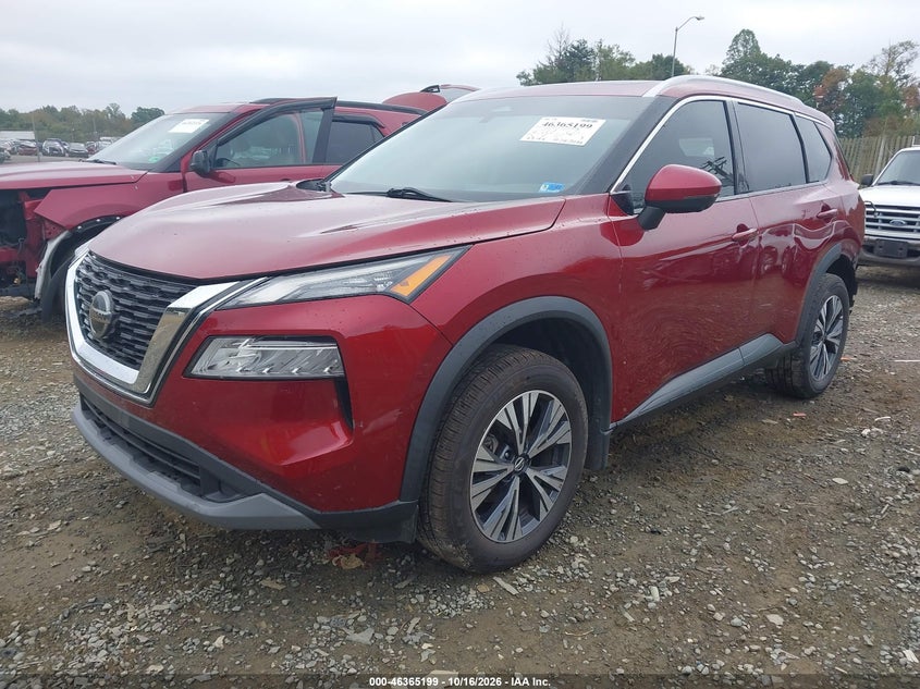 Vin: 5n1at3bb4mc850189, lot: 46865511, nissan rogue sv intelligent awd 20212