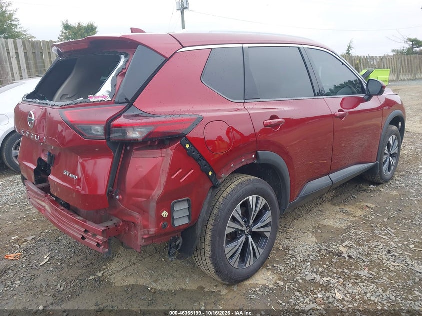 Vin: 5n1at3bb4mc850189, lot: 46865511, nissan rogue sv intelligent awd 20214