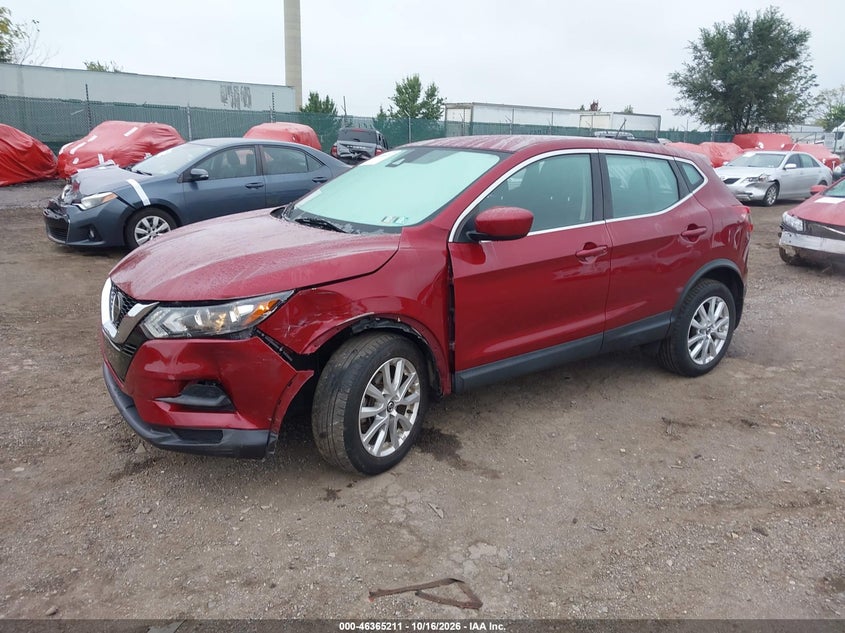 Vin: jn1bj1cw5lw383093, lot: 46865523, nissan rogue sport s awd xtronic cvt 20202