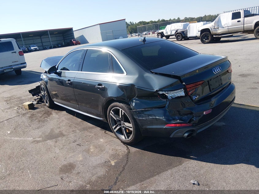 Vin: wauenaf48ja171756, lot: 46865528, audi a4 2.0t premium/2.0t tech premium 20183