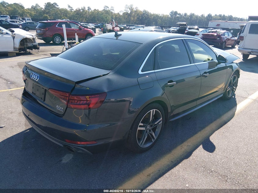 Vin: wauenaf48ja171756, lot: 46865528, audi a4 2.0t premium/2.0t tech premium 20184