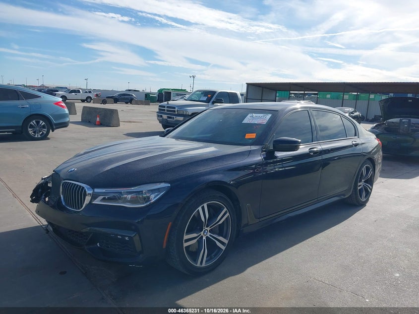 Vin: wba7f0c36hgm21837, lot: 46865543, bmw 750i 20172