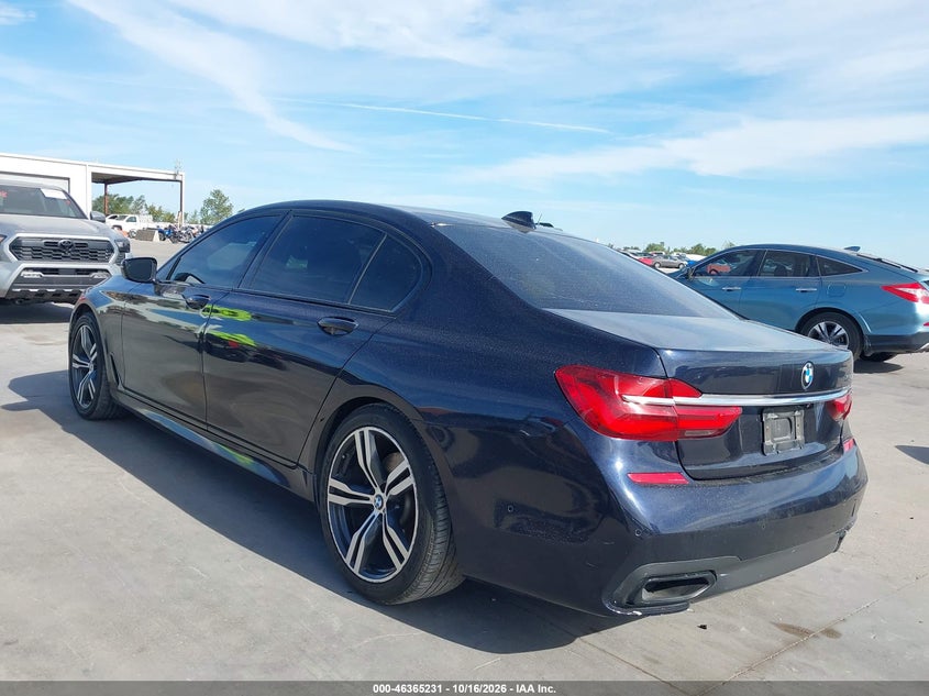 Vin: wba7f0c36hgm21837, lot: 46865543, bmw 750i 20173