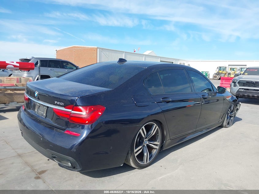 Vin: wba7f0c36hgm21837, lot: 46865543, bmw 750i 20174
