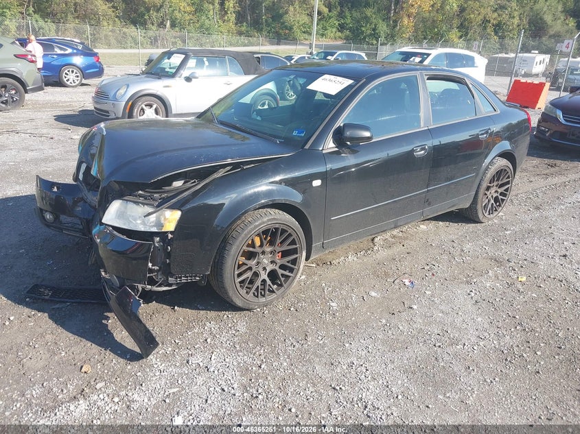 2005 Audi A4 1.8T Special Edition, Front End, IAAI, VIN WAULC68E95A119655 — photo 2