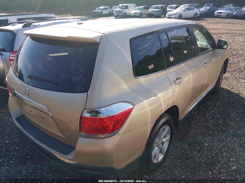 Vin: 5tdbk3eh3bs062981, lot: 46865582, toyota highlander base v6 20114