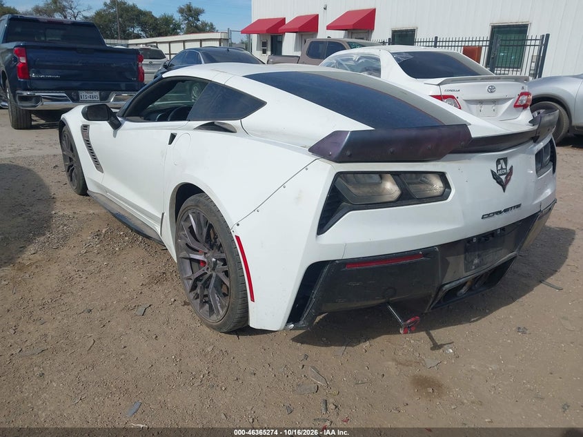 Vin: 1g1yn2d6xk5601395, lot: 46865586, chevrolet corvette z06 20193